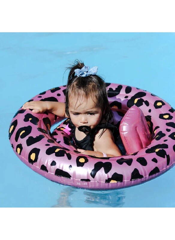 Swim Essentials  Rose Gold Leopard printed Baby Swimseat, suitable for Age 0-1 year