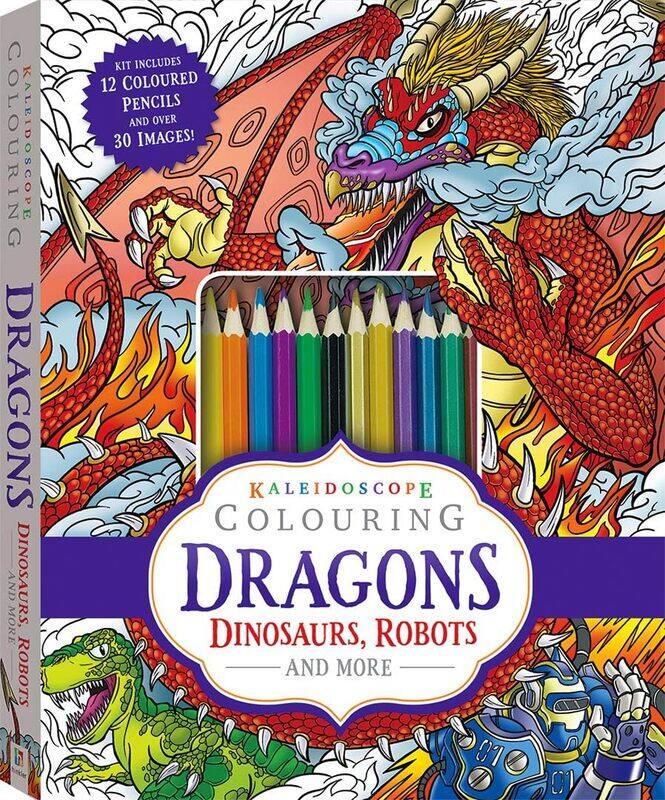 

Hinkler Dragons Dinosaurs Robots Kaleidoscope Colouring Kit