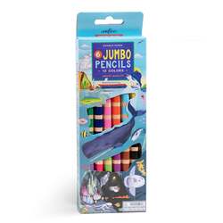 eeBoo Under the Sea 6 Jumbo Double Pencils for Education and fun to play for kids and great essential for writing and sketching.