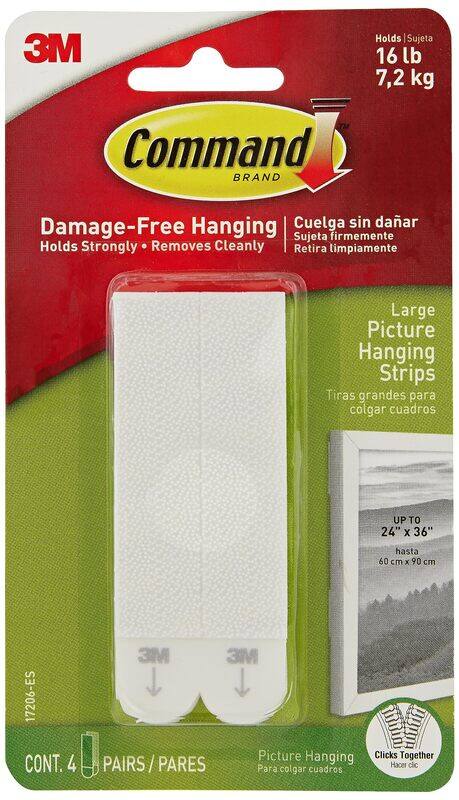 

Command Large Picture Hanging Strips, 140060, White