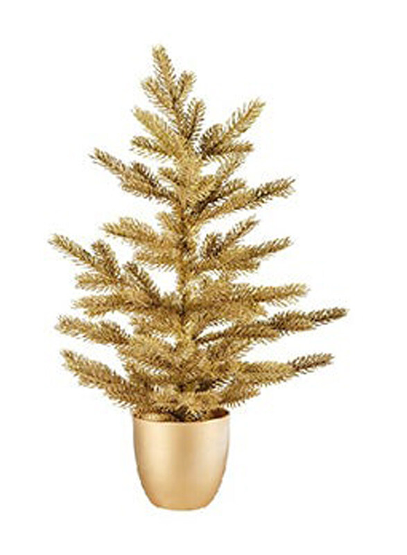 

Kaemingk Decoris Tiffany Mini Tree Glitter, Gold