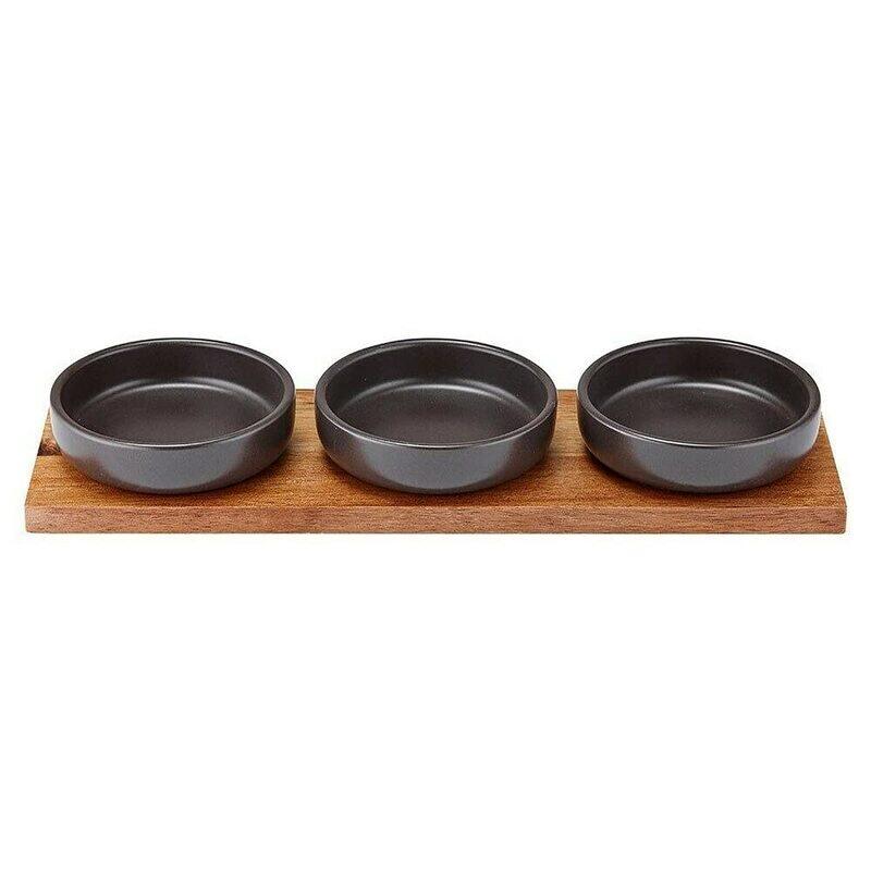 

Ladelle Host Bowl & Tray Set, Charcoal