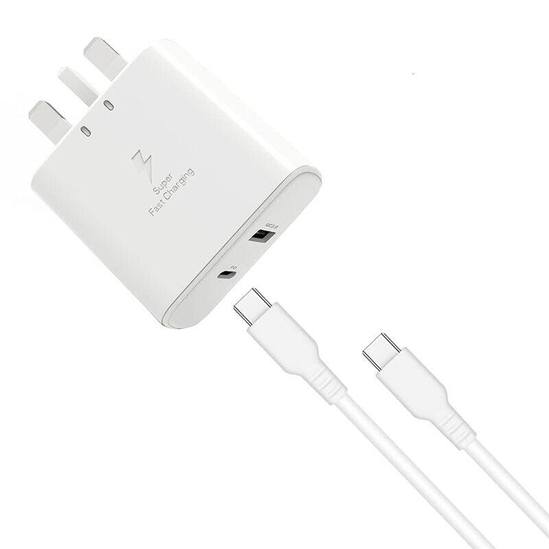 

Trands 36W PD and QC 3.0 Wall Charger, Type-C to Type A Charging Ports, TR-AD6496, White