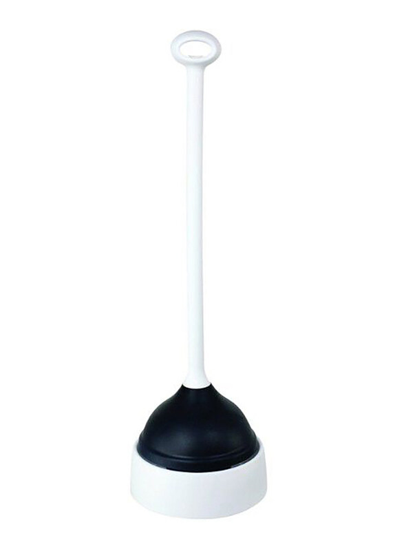 

Casabella Plunger with Base, White/Black