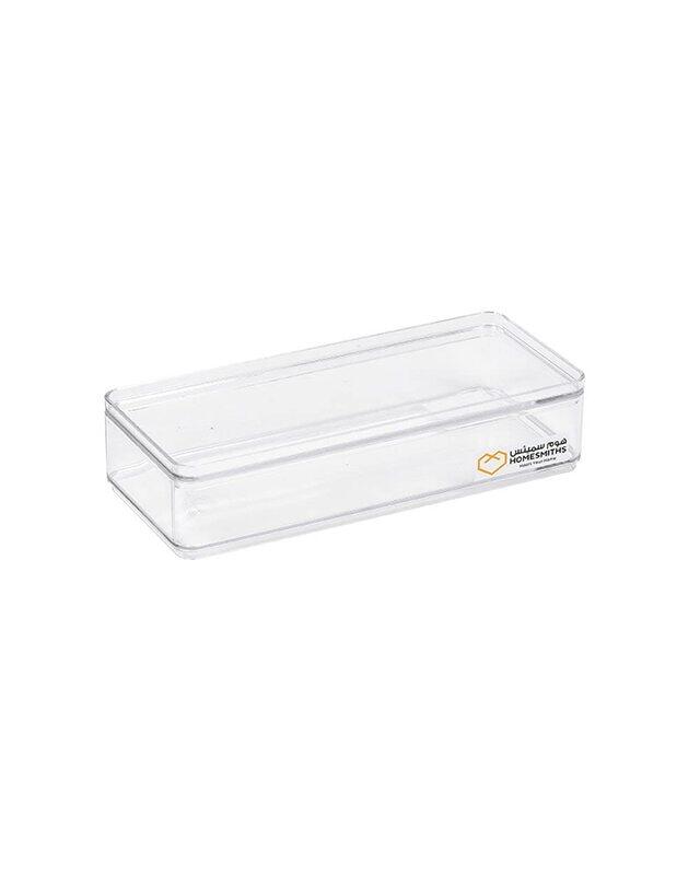 

Homesmiths Stationery Box, 21 x 9 x 4.8cm, Clear