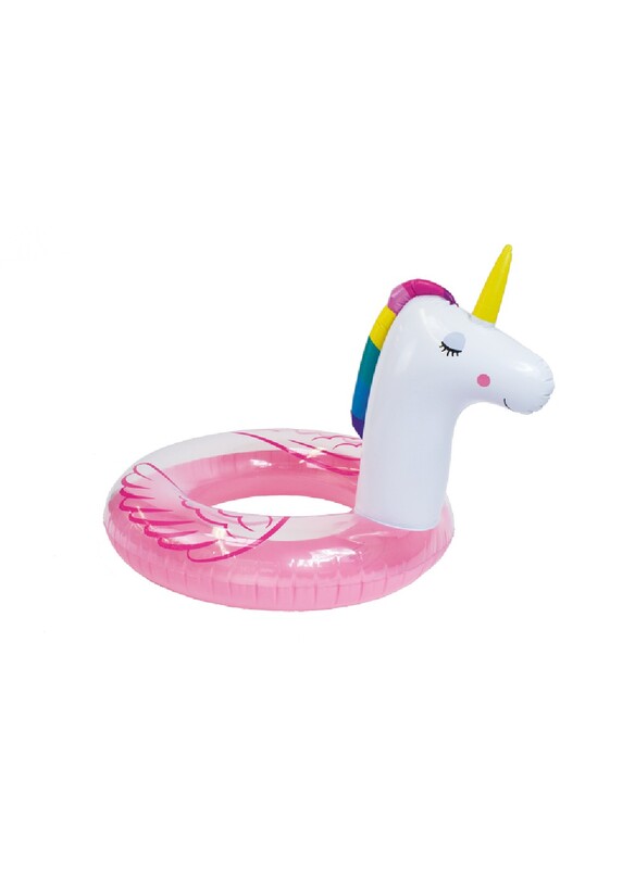 Swim Essentials  Transparant Unicorn Swimring 104 cm diameter, Suitable for Age +3