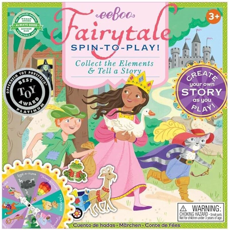 eeBoo Fairytale Spinner Game for Education and fun to play for kids.