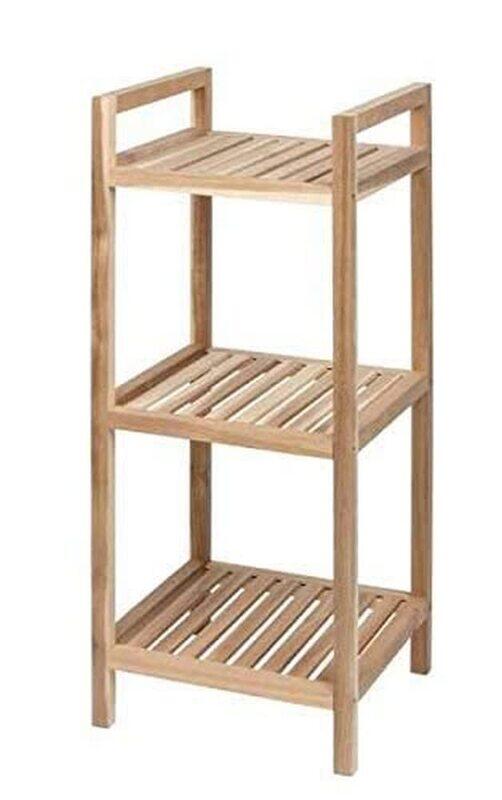 

Wenko Acina 3 Tier Wheeled Shelving Unit, Brown