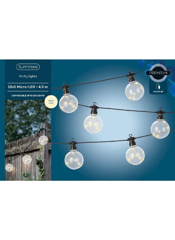 

Kaemingk Micro LED Lit Globe Lights, Warm White