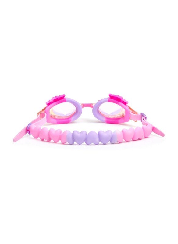 Bling2o Luvs Me Luvs Me Not True Luv Pink Kids Swim Goggles Age +5, 100% silicone I latex-free I With uv protection I Anti-fog I with adjustable nose piece I comes with hard protective case.