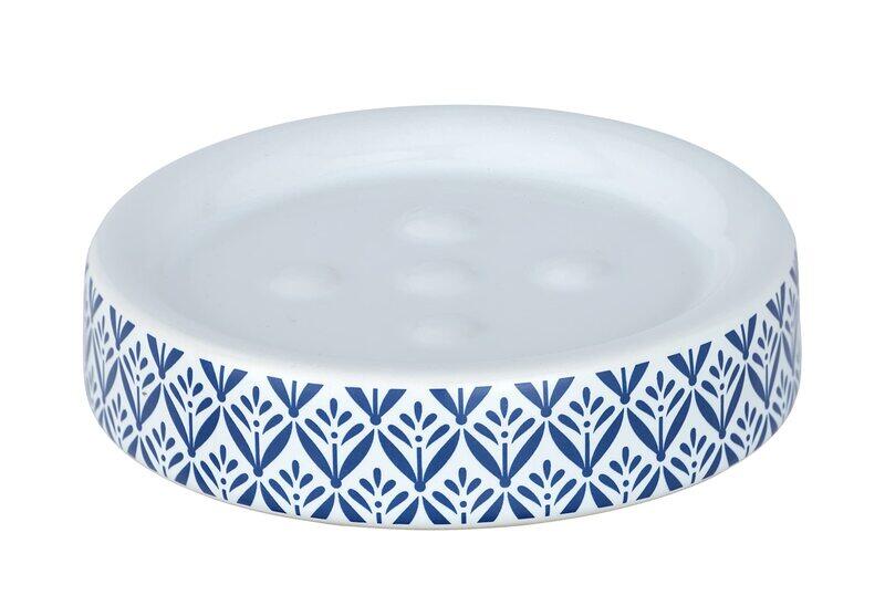 

Wenko Ceramic Soap Dish, 11 x 2.5 x 11 cm, Blue