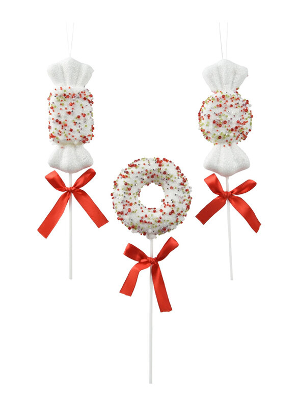 

Kaemingk Comes in 3 Designs Candy Foam With Glitters and Beads, Assorted