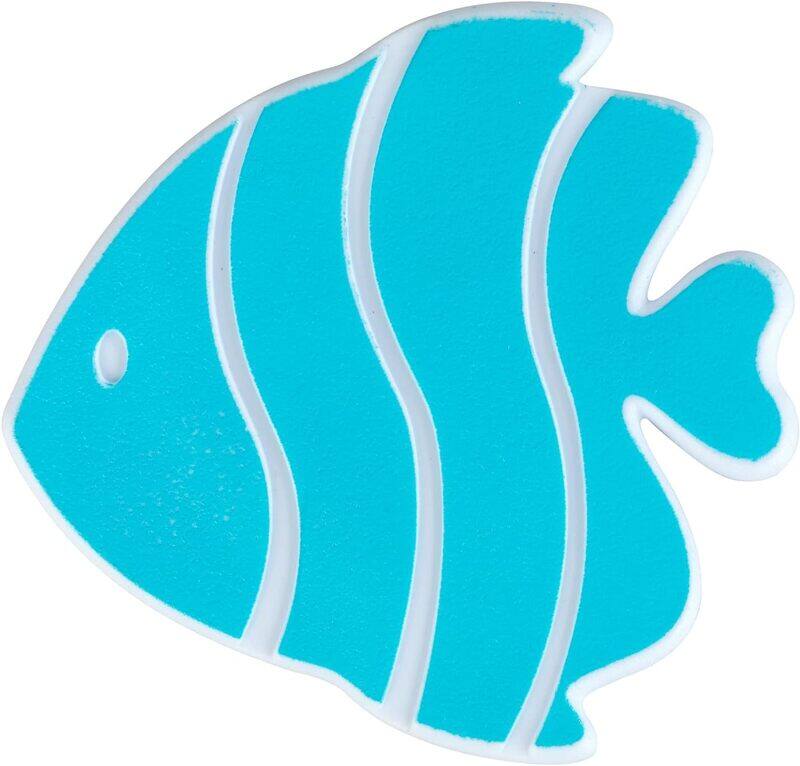

Wenko 5-Piece Non-Slip Sticker Fish Set, Light Blue