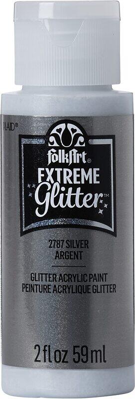 

FolkArt Extreme Glitter Multisurface Paint, 59ml, Silver