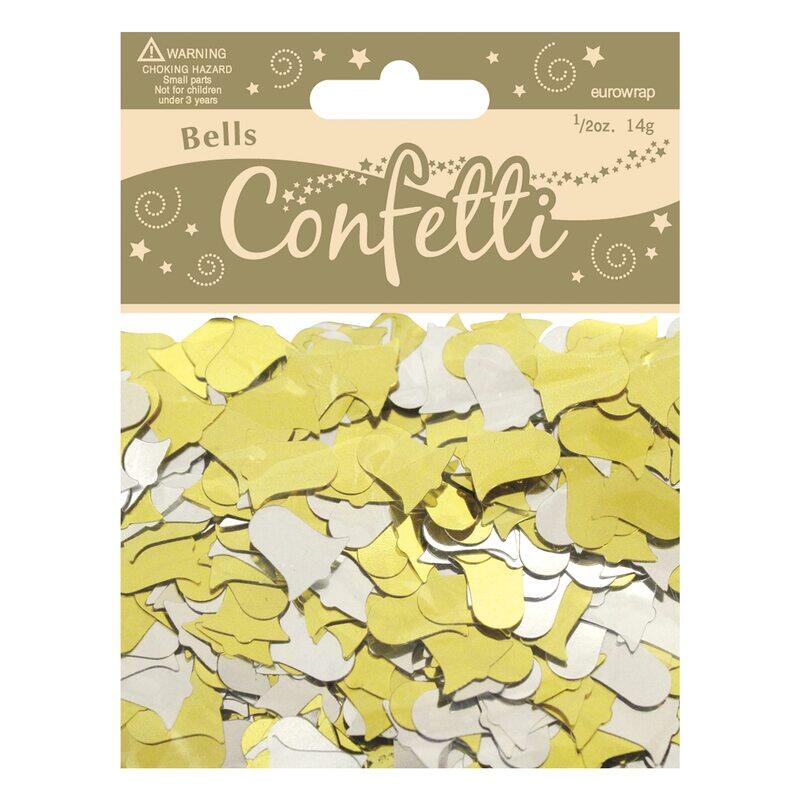 

Eurowrap Bells Confetti, B11SC, Gold