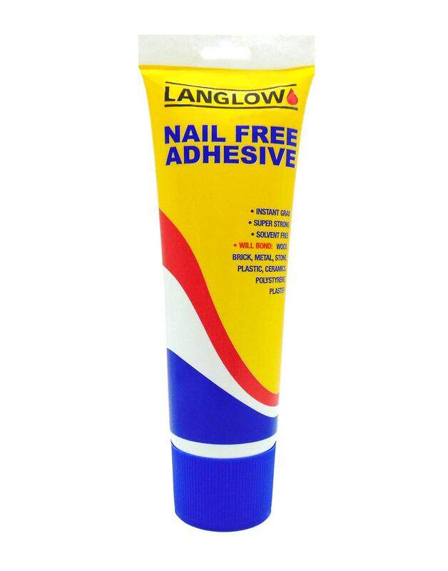 

Langlow 250ml Nail Free Adhesive Tube, Clear