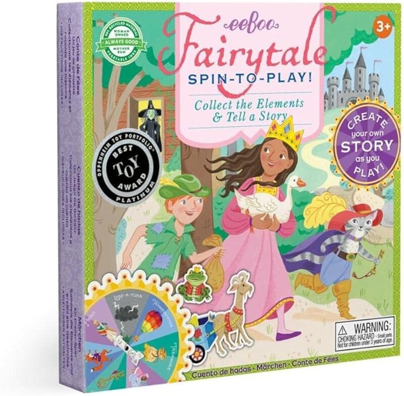 eeBoo Fairytale Spinner Game for Education and fun to play for kids.