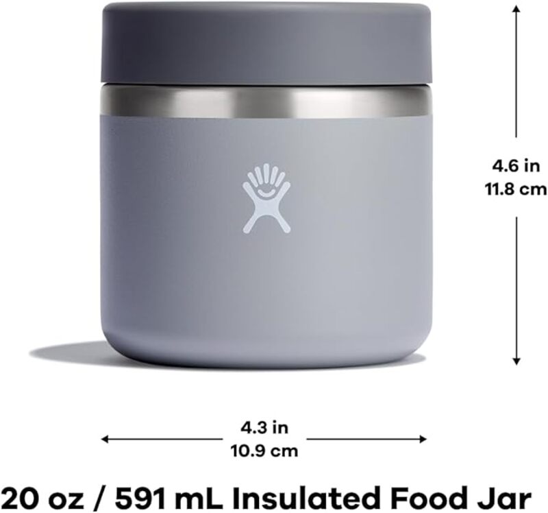 Hydro Flask  Double Walled Vacuum Insulated 590ml Food Container is Leak Proof, with easy Grip Lid, and is BPA Free, Agave