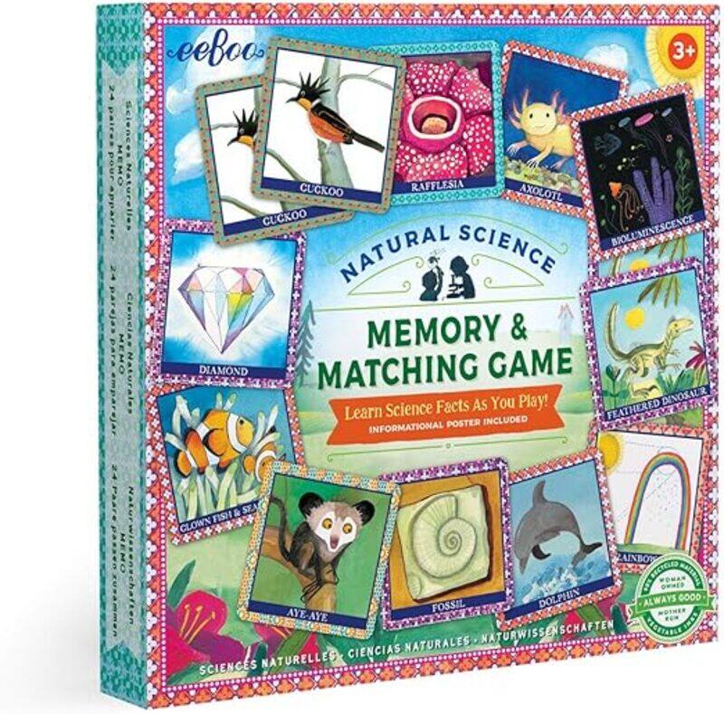 

eeBoo Natural Science Memory and Matching Game for Education and fun to play for kids.