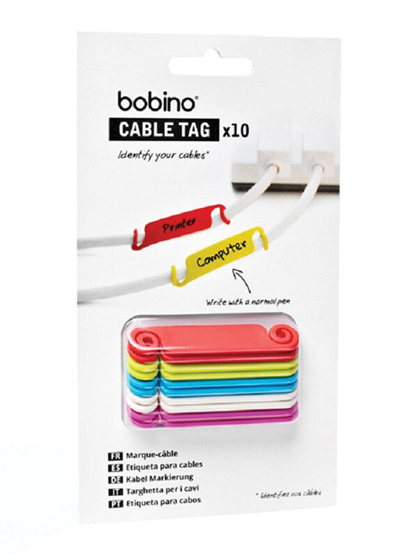 

Bobino Cable Tag, 10 Piece, Multicolor