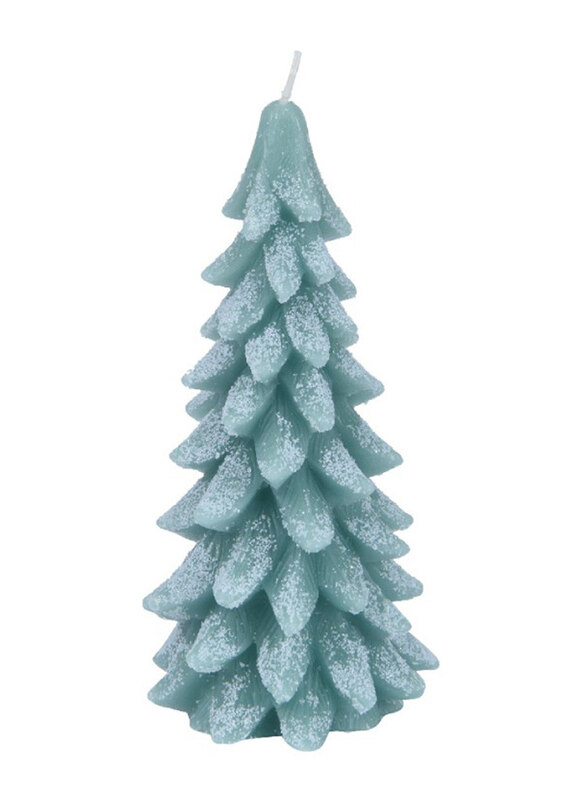 

Kaemingk Snow Glitter Christmas Tree Shape Candle Wax, Light Green