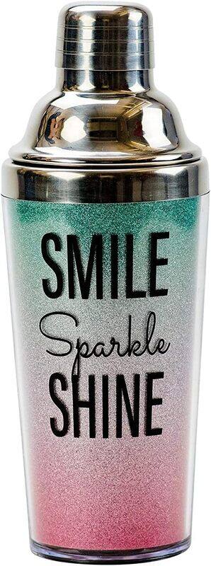 

Boston Warehouse 14oz Plastic Insul Cocktail Shaker Smile, Multicolour