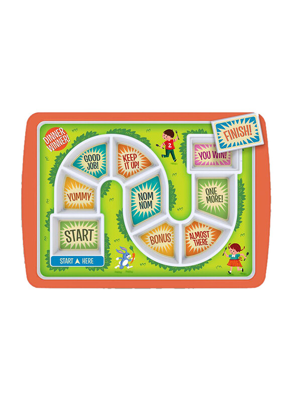 

Fred Ceramic Dinner Winner Rectangle Plate, Multicolor