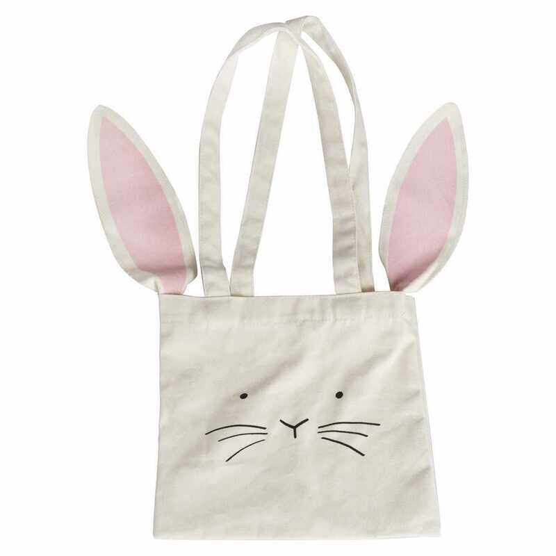 

Ginger Ray Tote Bag Bunny Canvas Bag With Ears