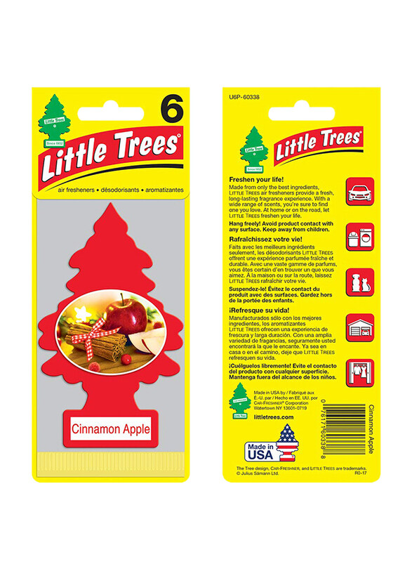 

Little Trees Cinnamon Apple Paper Air Freshener, Red