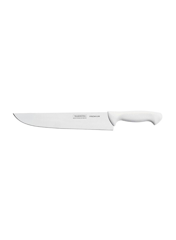 

Tramontina 8-inch Premium Meat Kitchen Knife, Silver/White