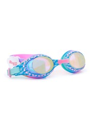 Bling2o Cloud Blue Sunny Day Swim Goggles for Kids Age +3, 100% silicone I latex-free I With uv protection I Anti-fog I with adjustable nose piece I comes with hard protective case.