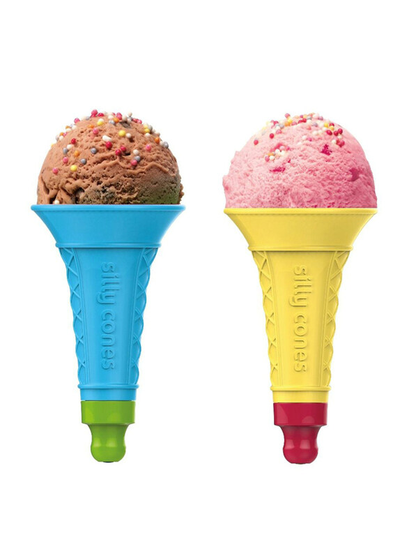 

New Soda 2-Piece Silly Reusable Cones, Blue/Yellow