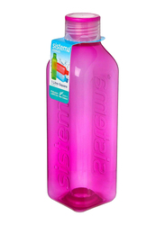 Sistema 1 Ltr Plastic Square Bottle, Pink