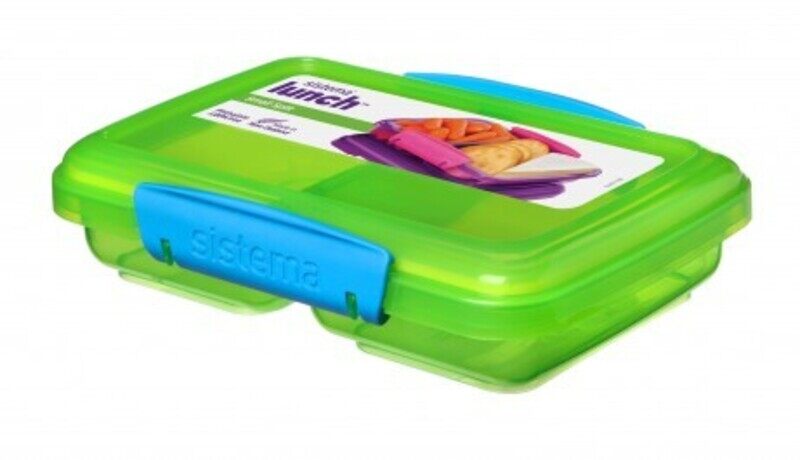 

Sistema Plastic Small Split Lunch Box, 350ml, Green