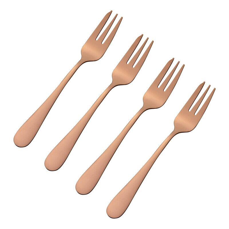

Viners 4-Piece Pastry Fork Set Giftbox, Copper