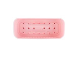 Minky M Cloth Storage Basket Set with 3 Pads Pink (Anti-Bacterial Cleaning, Anti Bacterial Kitchen Pad & Anti-Bacterial Bathroom Pad)