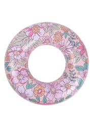 Swim Essentials  Pink Blossom Printed Swimring 90 cm diameter, Suitable for Age +3