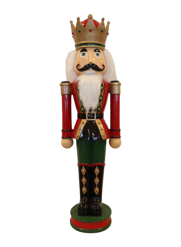 

Christmas Creations 94Cm Nutcracker King Poly, Red/Green