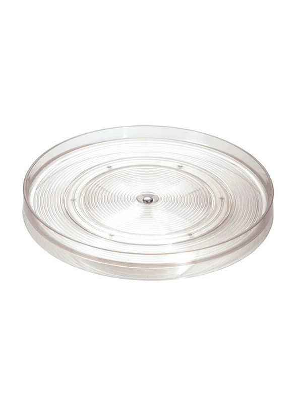 Inter Design Linus Turntable, 11.2 x 11.2 x 1.2 inch, Clear