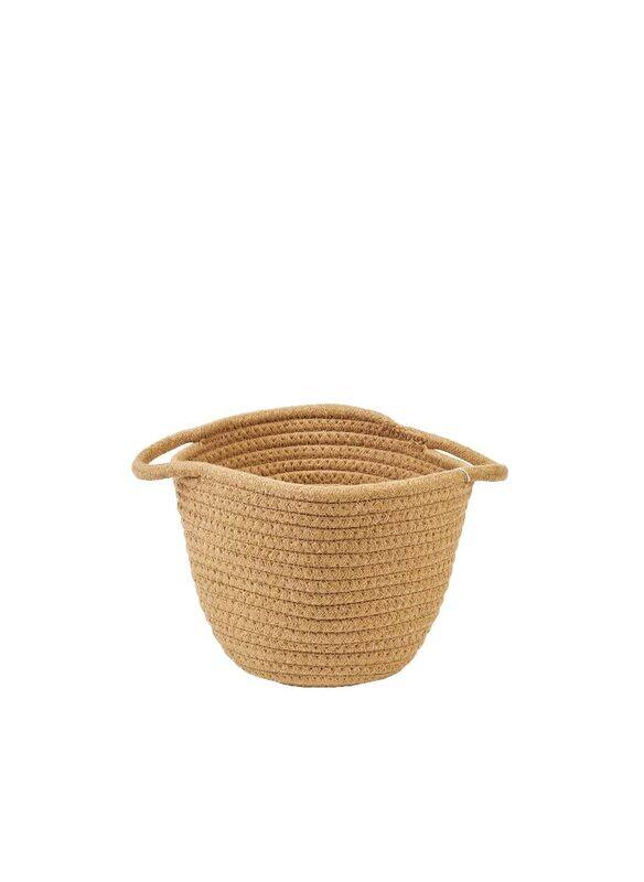 

Homesmiths Cotton Rope Natural Basket, 18 x 15 cm, Brown