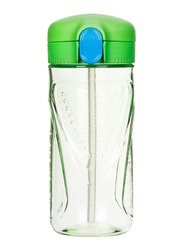 Sistema 520ml Tritan Quick Flip Plastic Water Bottle, Green
