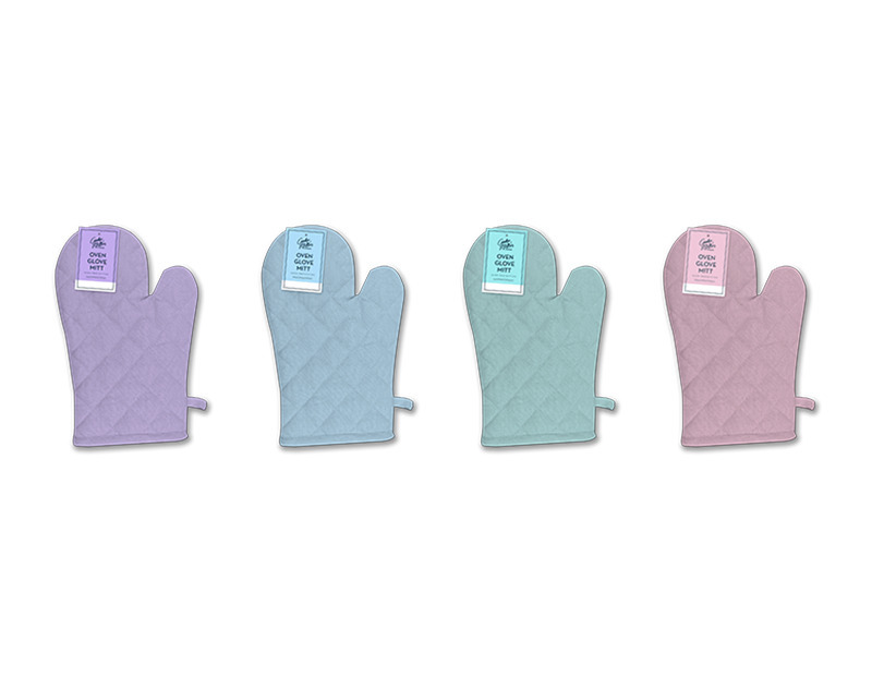 Pastel Oven Glove Mitt: Heat Resistant, Soft Grip, Non-Slip, Cotton Lining, Machine Washable, Stylish, Comfortable, Durable.