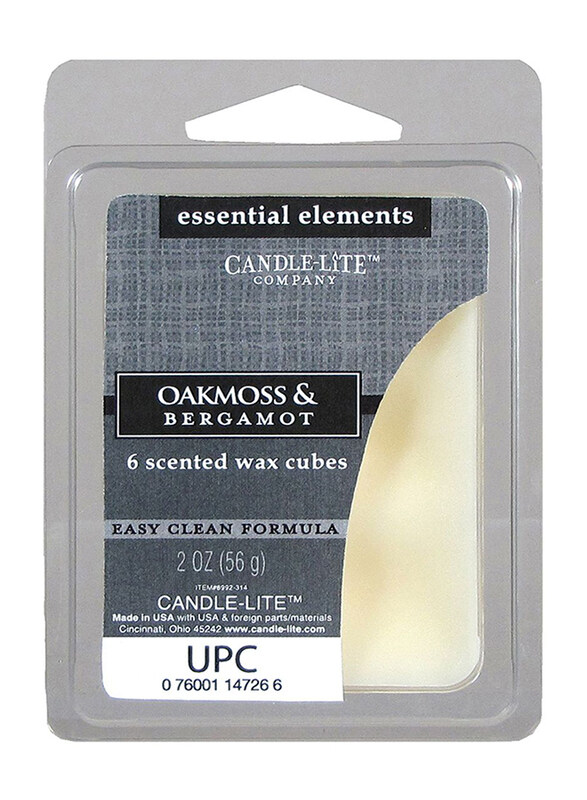 

Candle Lite Essential Wax Cube Oakmoss & Bergamot, 56 g, Multicolor