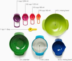 Joseph Joseph Nest 9 Plus 9-piece food preparation set -Multi-Color