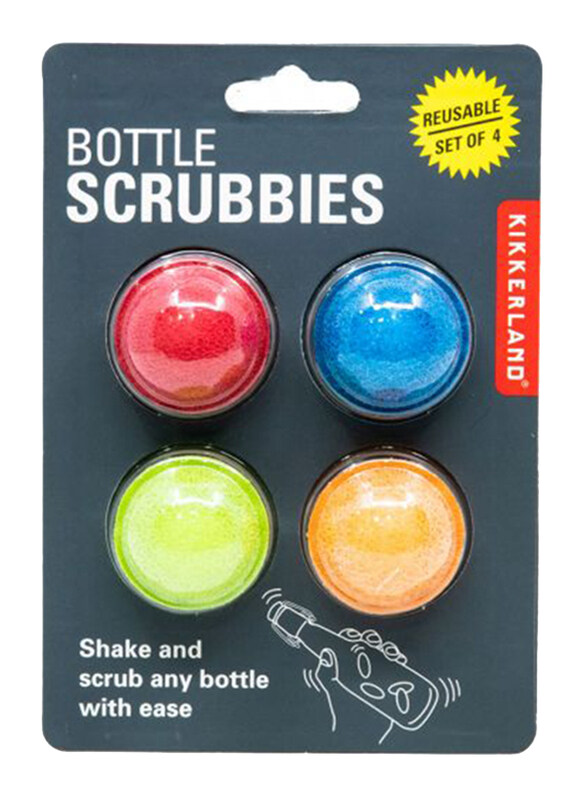 

Kikkerland Bottle Scrubbies, 4 Pieces