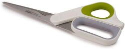 Joseph Joseph 10302 PowerGrip Kitchen Shears Scissors with Thumb Grip and Herb Stripper Separates for Cleaning Japanese Stainless-Steel, One-size, White/Green