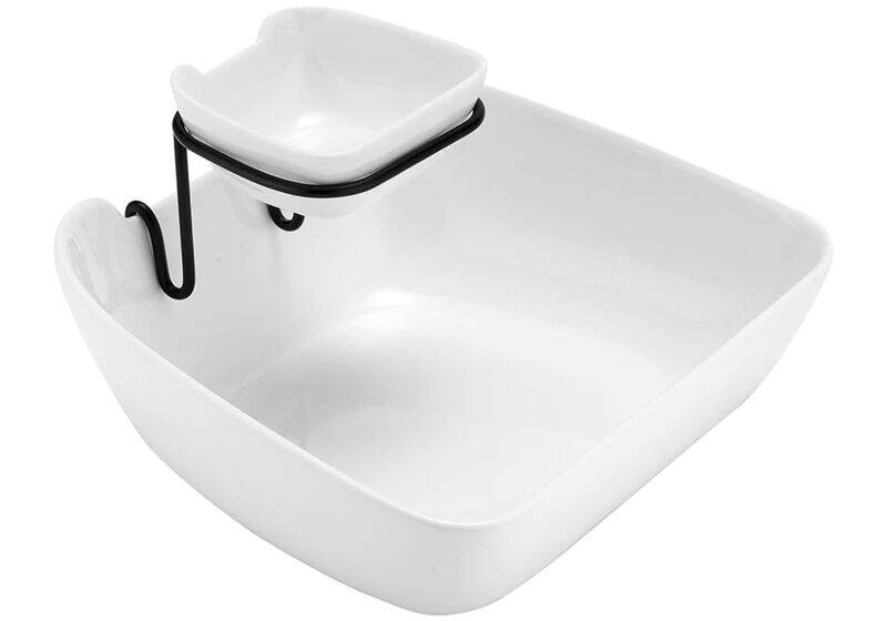 

Ladelle Classica Double Layer Chip and Dip Bowl, 62110, White