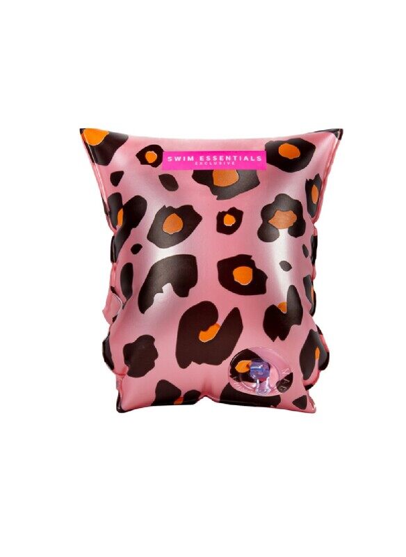 Swim Essentials  Rose Gold Leopard - Inflatable Swimming Armbands, Suitable for Age 0-2 years