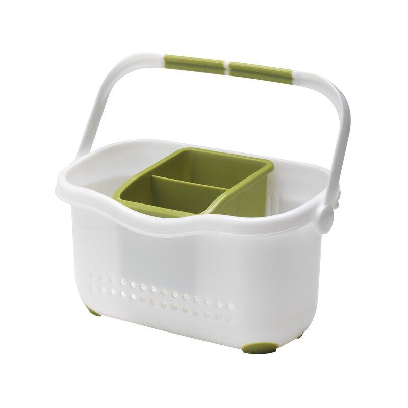 

Addis Plastic Sink Caddy Dock Stand, 513830, White/Green