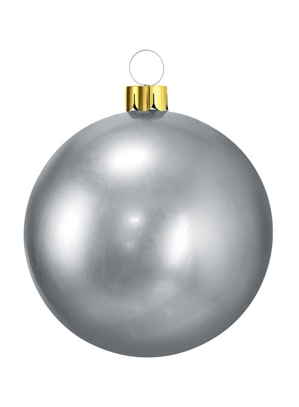 

Homesmiths Inflatable Dia Xmas Ball, 45cm, Silver